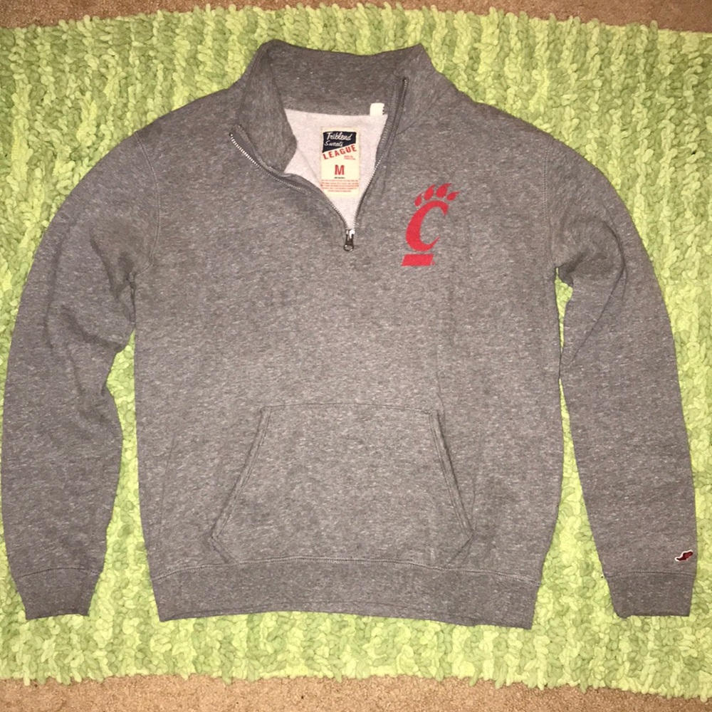 Quarter-zip sweatshirt: University of Cincinnati